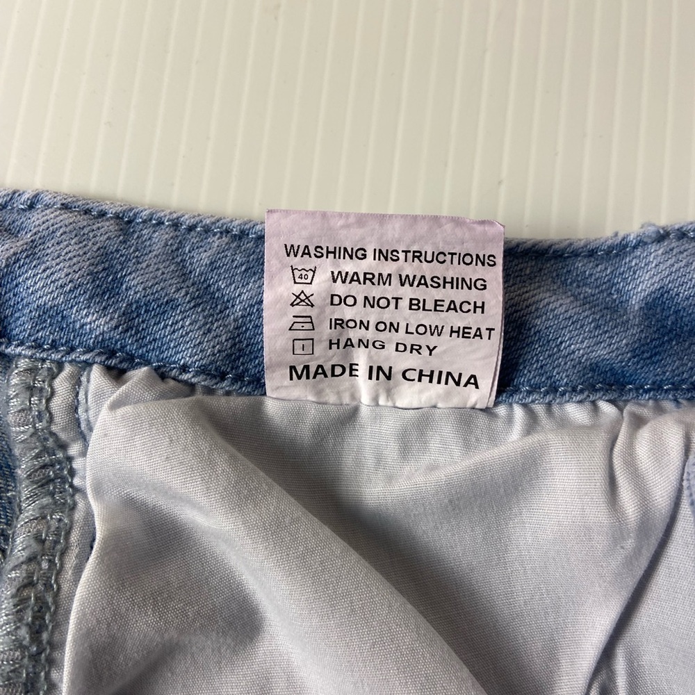Flamingals Light Wash High Waisted Drawstring Jeans NWT Size S (4/6 women) - Picture 10 of 14